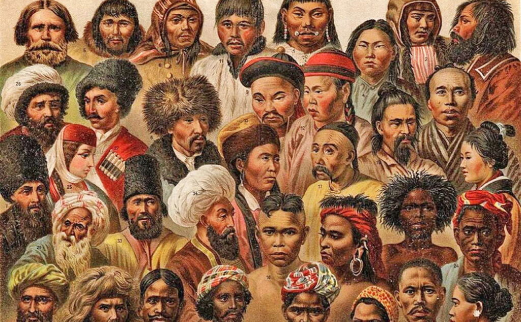The human races of Asia.